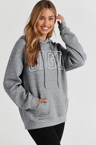 UNIQUEONE Grandma Sweatshirt Women Hoodies: Gigi Sweatshirts For Grandma Nana Life Waffle Drawstring Hooded With Pocket in Saudi Arabia