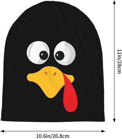 Thanksgiving Turkey Beanie Hat Chemo Cap Cancer Headwear Knitted Hat Warm Slouchy Skull Cap for Men Women in Saudi Arabia
