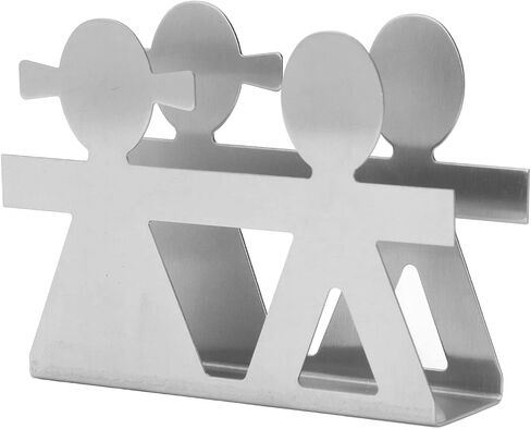 Napkin Holder, Standing Table Napkin Holder Standing Figure Boy and Girl Tissue Dispenser for Indoor Outdoor Dinner Kitchen Restaurant Home Bar(Gray) in Saudi Arabia