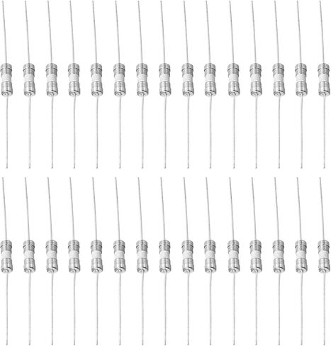 MECCANIXITY 20Pcs 3.6 x 10mm Ceramic Fuse Lead Wire 250V Slow Blow Ceramic Fuses Miniature Fuses for LCD TV (T2A) in Saudi Arabia