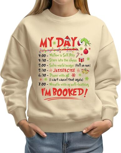 Christmas Sweatshirt for Women 2024 - Christmas Movie Ugly Xmas Sweatshirt - Gifts For Christmas in Saudi Arabia