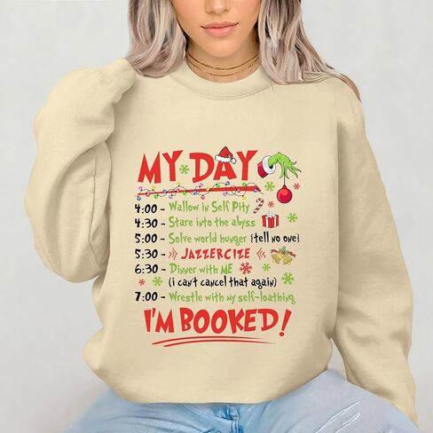 Christmas Sweatshirt for Women 2024 - Christmas Movie Ugly Xmas Sweatshirt - Gifts For Christmas in Saudi Arabia