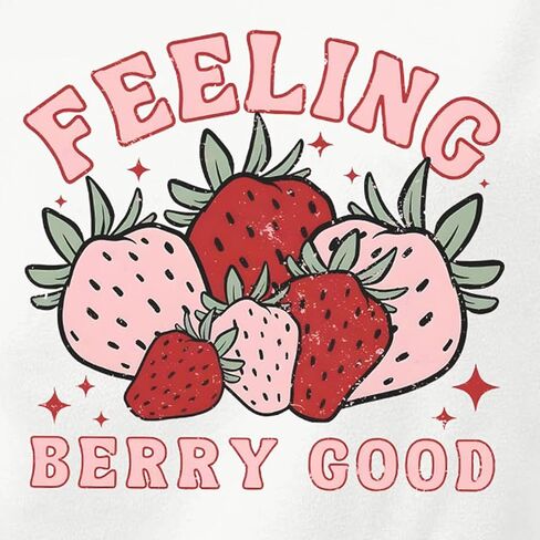 Cute Strawberry Graphic Crewneck Sweatshirts For Women Kawaii Aesthetic Printed Sweatshirt Trendy Long Sleeve Shirt in Kuwait
