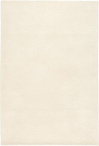 TOWN & COUNTRY LUXE Rita Ribbed Textured Hand Tufted 100% Wool Area Rug, Taupe/Ivory, 8"x10" in Kuwait