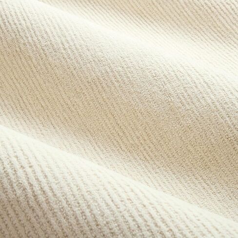 TOWN & COUNTRY LUXE Rita Ribbed Textured Hand Tufted 100% Wool Area Rug, Taupe/Ivory, 8"x10" in Kuwait