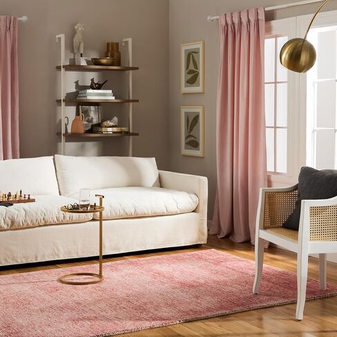 TOWN & COUNTRY LUXE Rita Ribbed Textured Hand Tufted 100% Wool Area Rug, Taupe/Ivory, 8"x10" in Kuwait