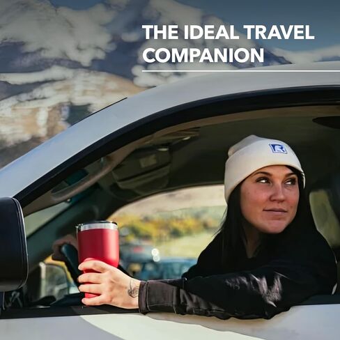 RTIC 20 oz Insulated Tumbler Stainless Steel Coffee Travel Mug with Lid, Spill Proof, Hot Beverage and Cold, Portable Thermal Cup for Car, Camping, Graphite in Kuwait