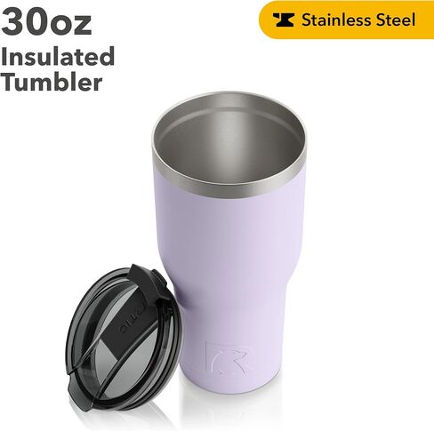 RTIC 20 oz Insulated Tumbler Stainless Steel Coffee Travel Mug with Lid, Spill Proof, Hot Beverage and Cold, Portable Thermal Cup for Car, Camping, Graphite in Kuwait