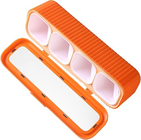 Seasoning Storage Box Sealed 4 Compartment Spice Container Set Household Storage Container Condiment Jars with Spoon for Storage Condiment Sugar Salt Pepper Kitchen Spices ﻿ in Saudi Arabia