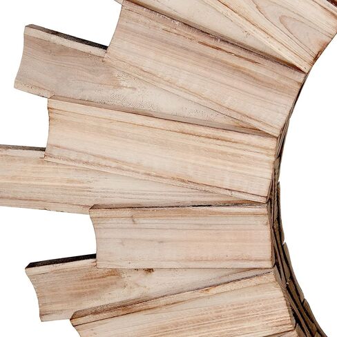 تصميم مميز من Ashley Braylon مرآة مستديرة معاصرة مقاس 32 بوصة مع تصميم زجاجي مقطوع بالفسيفساء، فضي in Kuwait