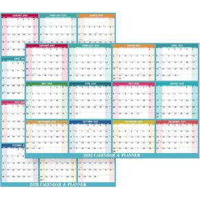 Large Dry Erase Calendar - Undated 1 Month Wall Calendar, 40" x 28" Erasable & Reusable Laminated Wall Calendar, Dry Erase Calendar for Wall