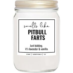تصاميم YouNique تنبعث من رائحة بيتبول فرتس هدايا شمعة الصويا لمحبي بيتبول - هدايا بيتبول أمي للنساء - بيتبول أمي هدايا الكلب فرتس شمعة 8oz - هدايا لمحبي الكلاب (الخزامى والفانيليا) in Kuwait
