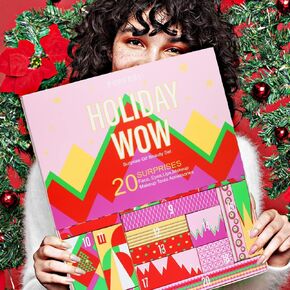 PHOEBE Makeup Advent Calendar All-in-one Makeup Kit Christmas Gifts Surprise Gift for Teenage Girls Xmas Individual Gift Box Countdown Calendar (pink)