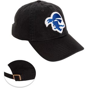Desert Cactus Seton Hall University Baseball Hat SHU Pirates Brimmed Embroirderd Hats Cap Adjustable Cloth Strap Adult (Style C) Black