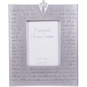 Roman Giftware Inc., Memorial Collection, 9.25" H Memorial Frame; 3.5X5,Religious, Inspirational, Durable (9x7x1)