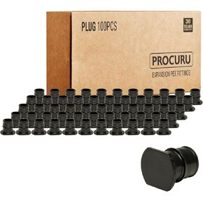 [100-Pack] PROCURU 1/2" PEX-A Plug, Expansion PEX-A F1960 Plumbing Fitting, Certified Safe