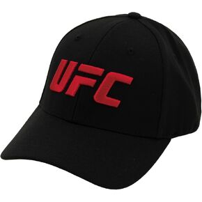 Concept One UFC Baseball Hat, 6 Panel Adult Flex Fit Active Sport Cap with Curved Brim