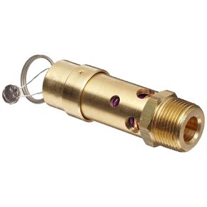 Control Devices SB Series Brass ASME Safety Valve, 125 psi Set Pressure, 3/4" Male NPT