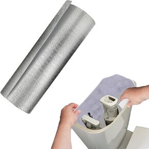 118 x 15.75 inch Toilet Tank Liner with Aluminum Foil Toilet Anti Condensation Kit Self Adhesive Toilet Tank Liner Insulation Kit for Preventing Water Damage to Floors