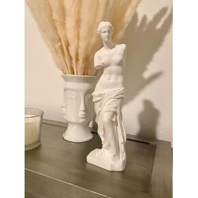 Venus de Milo Statue, Classic Greek Roman Mythology Goddess Aphrodite Statue, 11.5 x 3.15 x 2.16 Inches White Resin Statue Great Art for Home Office Décor