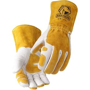 Revco GM1611 Top Grain Leather Cowhide MIG Welding Gloves with Reinforced Palm & Thumb and Index Finger, Seamless Forefinger, 5" Cuff For Extra Protection (Extra Large)