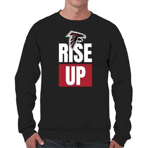 Team Fan Apparel NFL Adult Slogan Crewneck Sweatshirt - Cotton-Poly Fleece - Stay Warm & Represent Your Team in Style