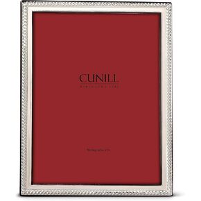 Cunill Narrow Rope Sterling Silver 8x10 Engravable Picture Frame