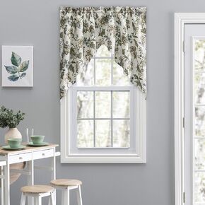 Ellis Curtain Madison Floral Tailored Swag, 56" x 36", Blue