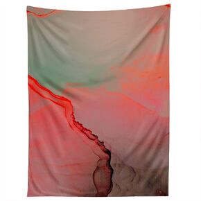 Society6 Monika Strigel Tweezy Dark Nature Red Tapestry, 50 in x 60 in, Multi