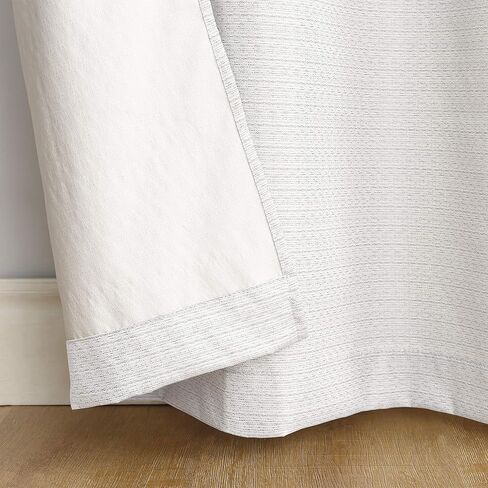 لوحة ستائر بحلقات معدنية معزولة حراريًا وموفرة للطاقة من Sun Zero Cooper، مقاس 40 بوصة × 63 بوصة، باللون الأبيض in Kuwait