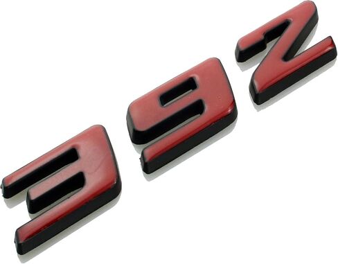 2pcs 392 Emblem, Badge Decal 3D Logo for 392(Black) in Saudi Arabia