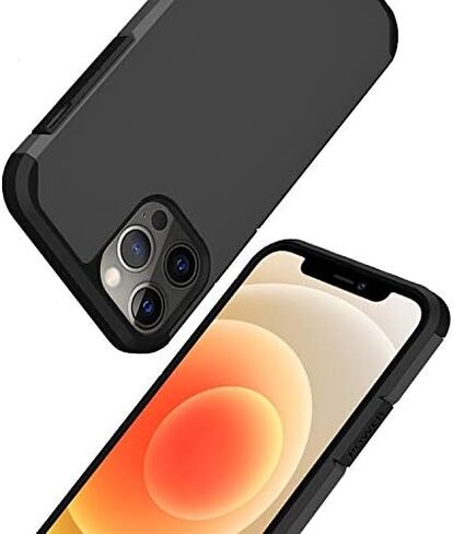 BELTRON Case with Belt Clip for iPhone 12 Pro Max, Slim Full Protection Heavy Duty Hybrid Case & Rotating Belt Clip Holster w/Built in Kickstand for iPhone 12 Pro Max 6.7 (Gunmetal Grey) in Saudi Arabia