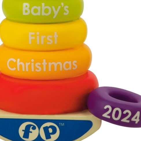 Hallmark Mattel Fisher Price Baby's First Stacker 2024 Christmas Ornament in Saudi Arabia