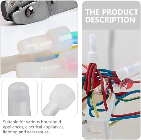 1000pcs Ce1 Crimping End Wire Connectors Crimp Terminals Wire Caps Closed End Crimp Electrical Wire Caps Crimp Connector Wire Crimp White Standard Aluminum Tube in Saudi Arabia