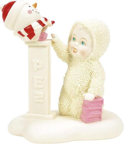 Department 56 Snowbabies PEZ Dispenser Say Ahhh Figurine, 3.94 Inch, Multicolor in Saudi Arabia