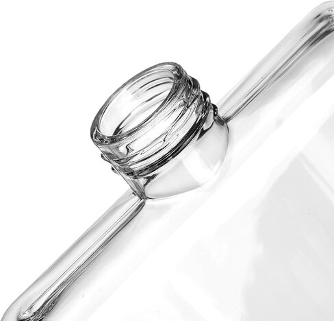 عبوتان من زجاجة مياه مسطحة، زجاجة مياه مربعة خالية من مادة BPA سعة 16 أونصة مع غطاء مانع للتسرب، قارورة جيب محمولة رفيعة لزجاجة المياه للمحفظة، والسفر، والرياضة، وصالة الألعاب الرياضية، واللياقة البدنية in Kuwait