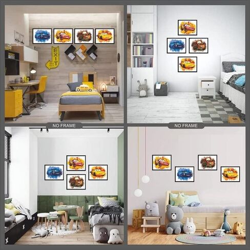 بواسطة Print A To Z® - ملصق فيلم تلقائي، ديكور جداري مائي، إطار كامل، 20.3 × 25.4 سم، 4 ملصقات جدارية، ملصق سيارة 3، ملصق لغرفة عيد الميلاد، ديكور تلقائي للصغار in Kuwait