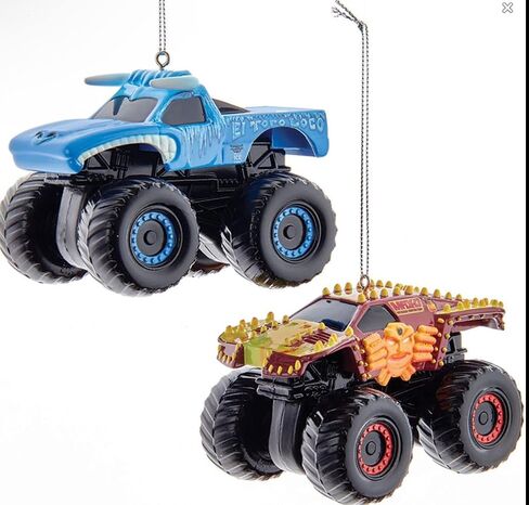 Monster Jam® El Toro Loco Ice and Max D Truck Ornaments, 2 Assorted in Saudi Arabia