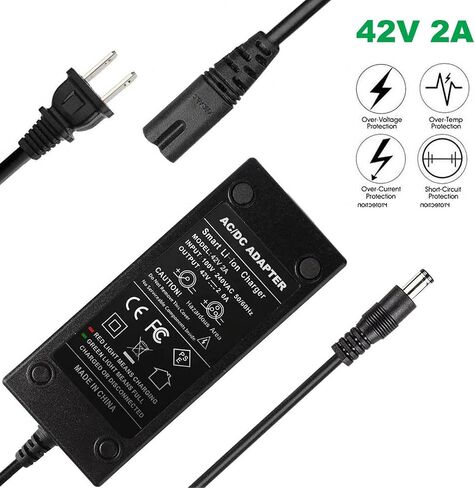 42V 2A Electric Scooter Charger Replacement for GOTRAX GXL V2, G2, G3, G4, Apex, Glider, XR Elite, XR Ultra 36V Lithium-ion Battery in Saudi Arabia