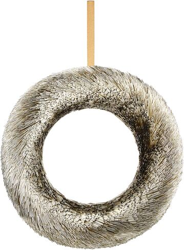 Hoteam اكاليل عيد الميلاد الزينة للباب الأمامي 12.6 بوصة قطرها يدويا زخرفة عيد الميلاد مع قاعدة حلقة صلبة لنافذة المنزل جدار المزرعة داخلي في الهواء الطلق عطلة الطرف الامدادات in Kuwait