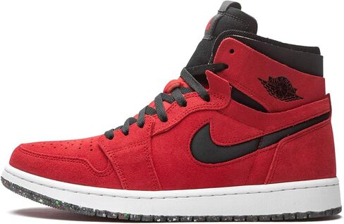 Jordan Mens Jordan 1 Zoom CMFT CT0978 600 جلد سويدي أحمر - مقاس 10.5 in Saudi Arabia