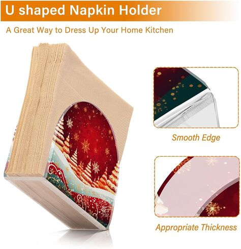Napkin Holders,Standing Napkin Holder Gomes Christmas Trees for Kitchen Counter, Dining Table, Bathroom and More in Saudi Arabia