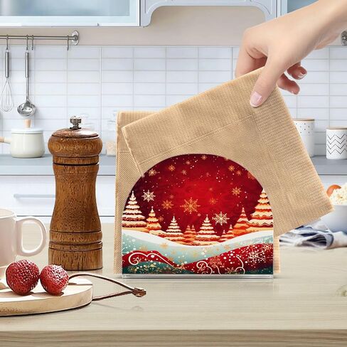 Napkin Holders,Standing Napkin Holder Gomes Christmas Trees for Kitchen Counter, Dining Table, Bathroom and More in Saudi Arabia