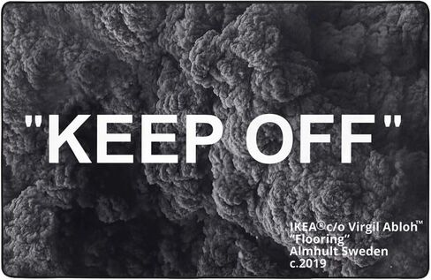 Keep Off Area Rug Black Gray Rug Modern 3D Printing Carpet Large Popular Anti- slip Floor Mats for Livingroom Bedroom Playroom Office 5' x 7' in Saudi Arabia