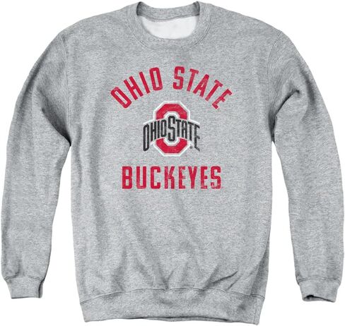 LOGOVISION The Ohio State University Official Buckeyes Logo Unisex Adult Crewneck Sweatshirt in Kuwait
