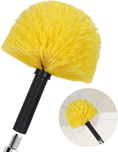 Flexible Fan Blade Cleaner Microfiber Duster, Washable Hand Duster for High Ceiling, Removable & Bendable Brush Head Fits All Extension Poles with Standard US Acme Thread (Pole Sold Separately) in Saudi Arabia