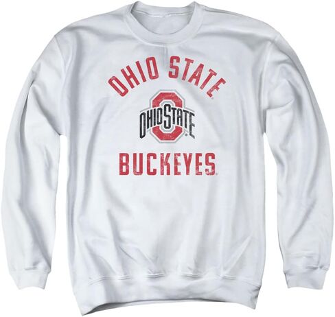 LOGOVISION The Ohio State University Official Buckeyes Logo Unisex Adult Crewneck Sweatshirt in Kuwait