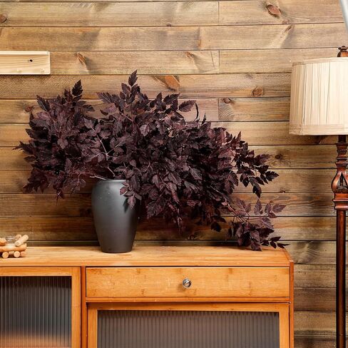 giegxin 2 حزمة 31 "اصطناعية cimicifuga أوراق النبات رذاذ فو البرقوق cimicifuga راموسا ورقة فرع الخريف cimicifuga ينبع للمنزل زهرية الجدول الزفاف مزرعة رف الحصاد ديكور داخلي in Kuwait