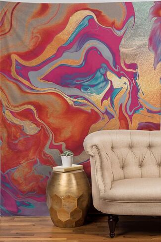 Society6 Monika Strigel Tweezy Dark Nature Red Tapestry, 50 in x 60 in, Multi in Saudi Arabia