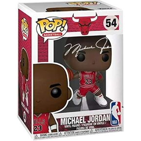 مايكل جوردان #54 فاكس موقع معاد طباعته بالليزر موقع من Funko POP! كرة السلة NBA: تمثال شيكاغو بولز مع حافظة واقية